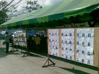 Thai election voting booth